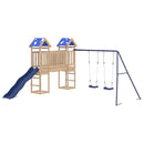 vidaXL tömör fenyőfa kültéri játszószett