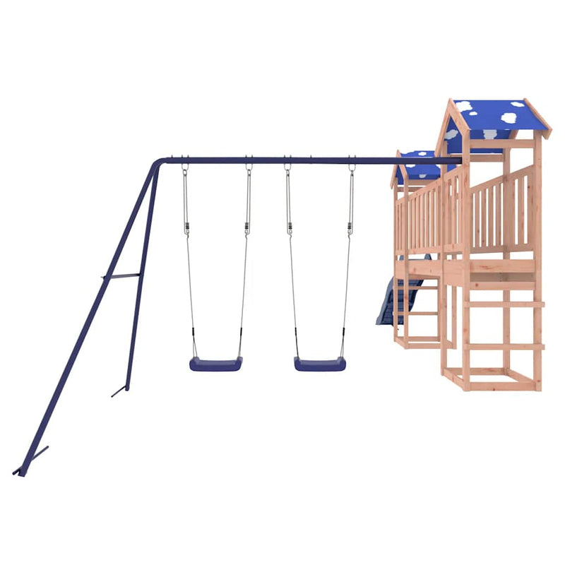 vidaXL tömör duglászfenyő kültéri játszószett