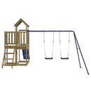 vidaXL impregnált fenyőfa kültéri játszószett