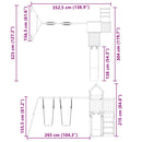 vidaXL impregnált fenyőfa kültéri játszószett