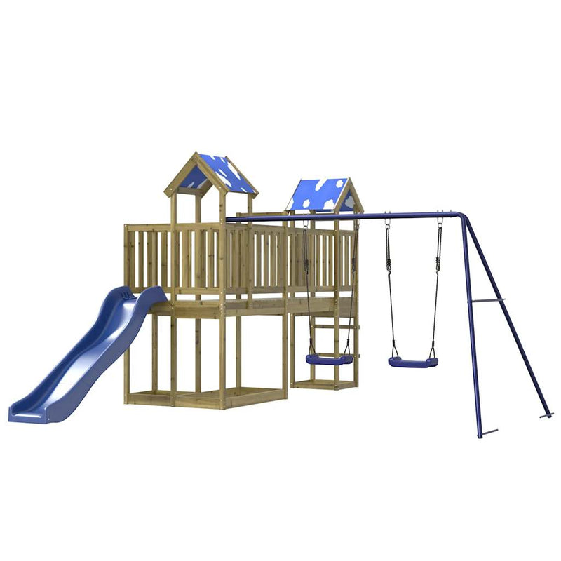 vidaXL impregnált fenyőfa kültéri játszószett