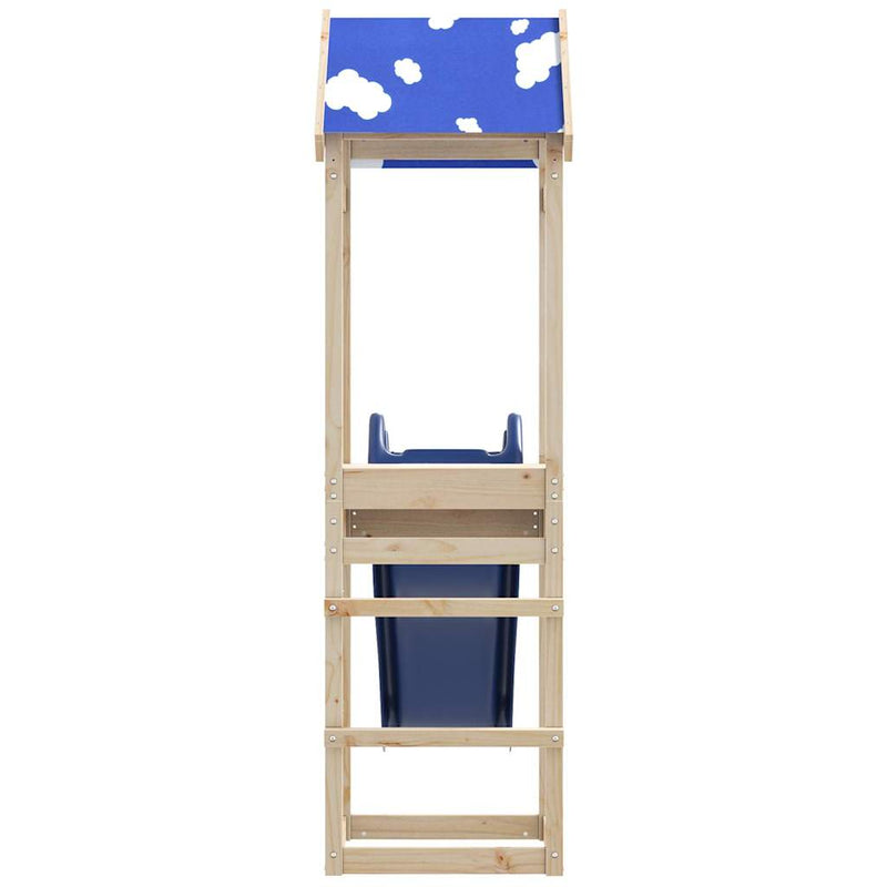 vidaXL tömör fenyőfa kültéri játszószett