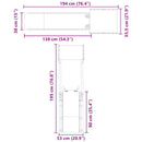 vidaXL tömör fenyőfa kültéri játszószett