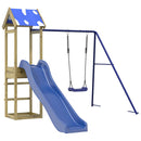 vidaXL impregnált fenyőfa kültéri játszószett