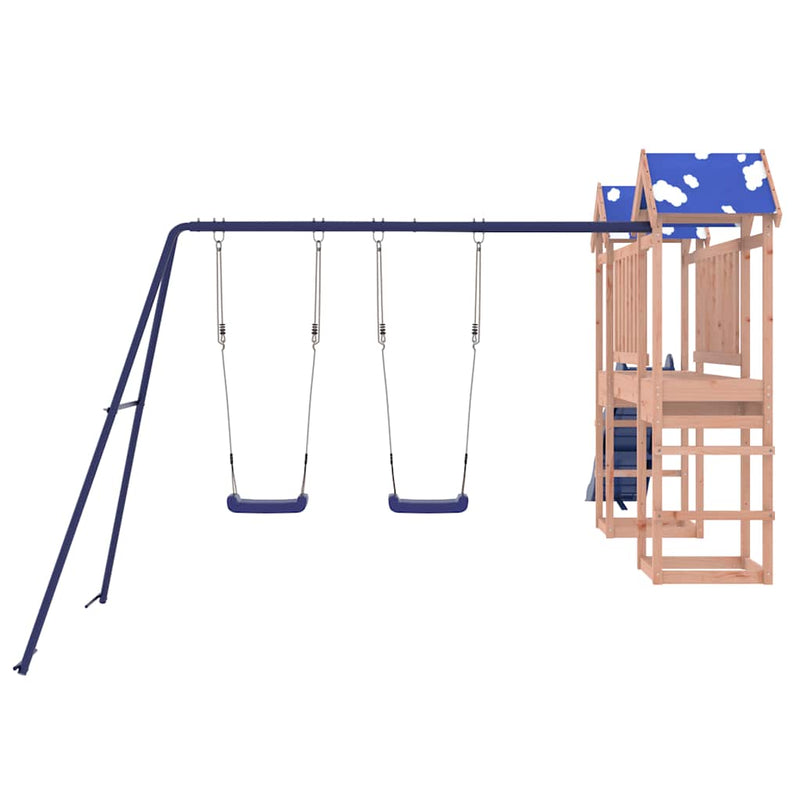 vidaXL tömör duglászfenyő kültéri játszószett