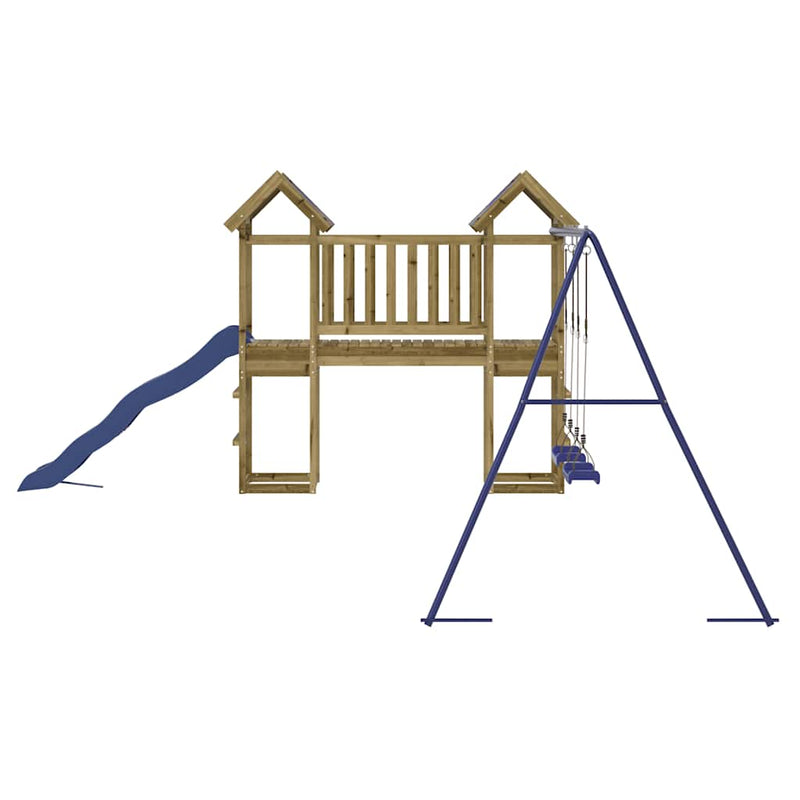 vidaXL impregnált fenyőfa kültéri játszószett