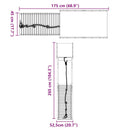 vidaXL tömör fenyőfa kültéri játszószett