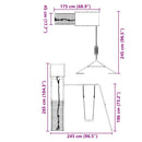 vidaXL tömör fenyőfa kültéri játszószett