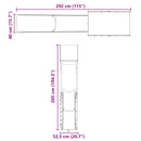 vidaXL tömör duglászfenyő kültéri játszószett