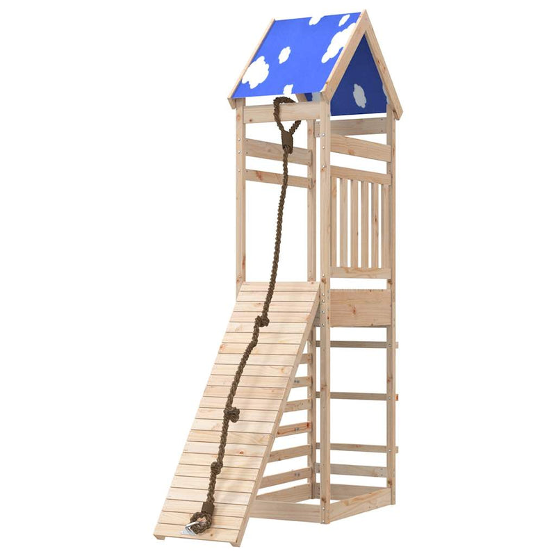 vidaXL tömör fenyőfa kültéri játszószett