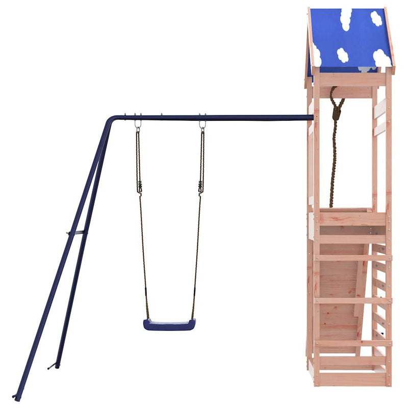 vidaXL tömör duglászfenyő kültéri játszószett