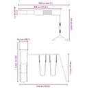 vidaXL tömör fenyőfa kültéri játszószett