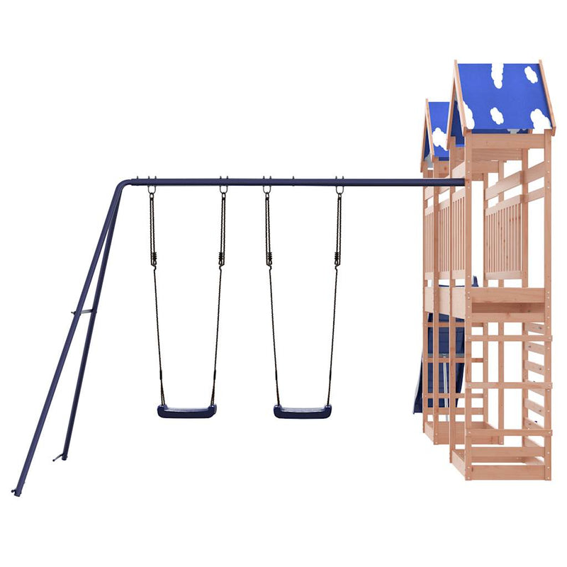 vidaXL tömör duglászfenyő kültéri játszószett