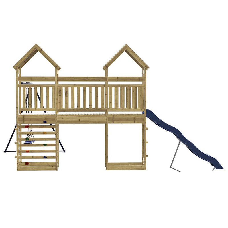 vidaXL impregnált fenyőfa kültéri játszószett