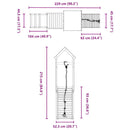vidaXL impregnált fenyőfa kültéri játszószett