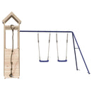 vidaXL tömör fenyőfa kültéri játszószett
