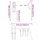 vidaXL impregnált fenyőfa kültéri játszószett