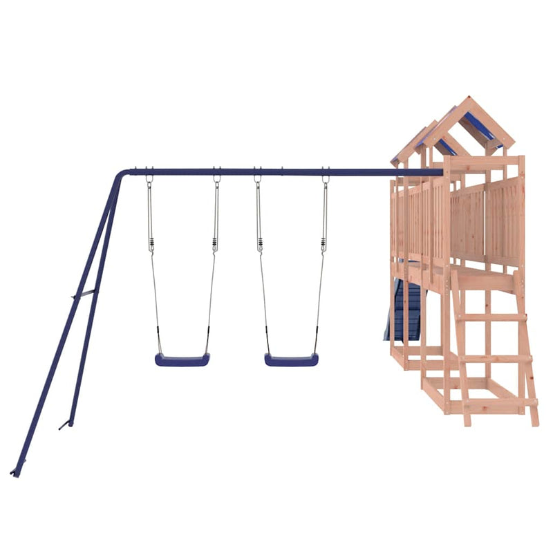 vidaXL tömör duglászfenyő kültéri játszószett