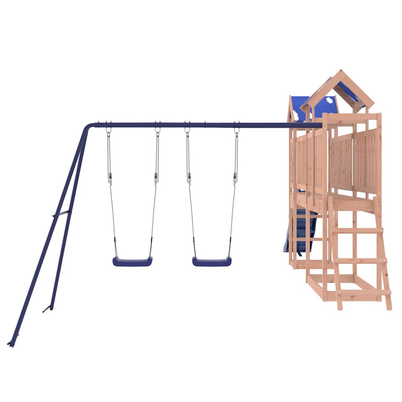 vidaXL tömör duglászfenyő kültéri játszószett