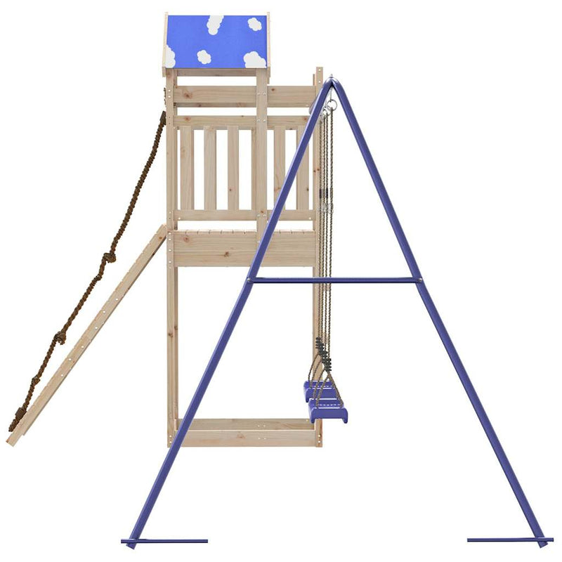 vidaXL tömör fenyőfa kültéri játszószett