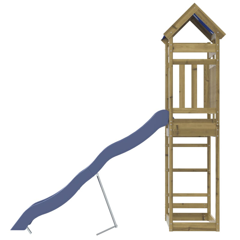 vidaXL impregnált fenyőfa kültéri játszószett