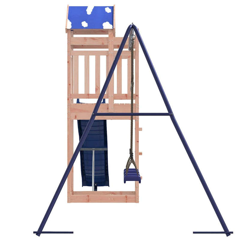 vidaXL tömör duglászfenyő kültéri játszószett