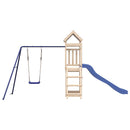 vidaXL tömör fenyőfa kültéri játszószett