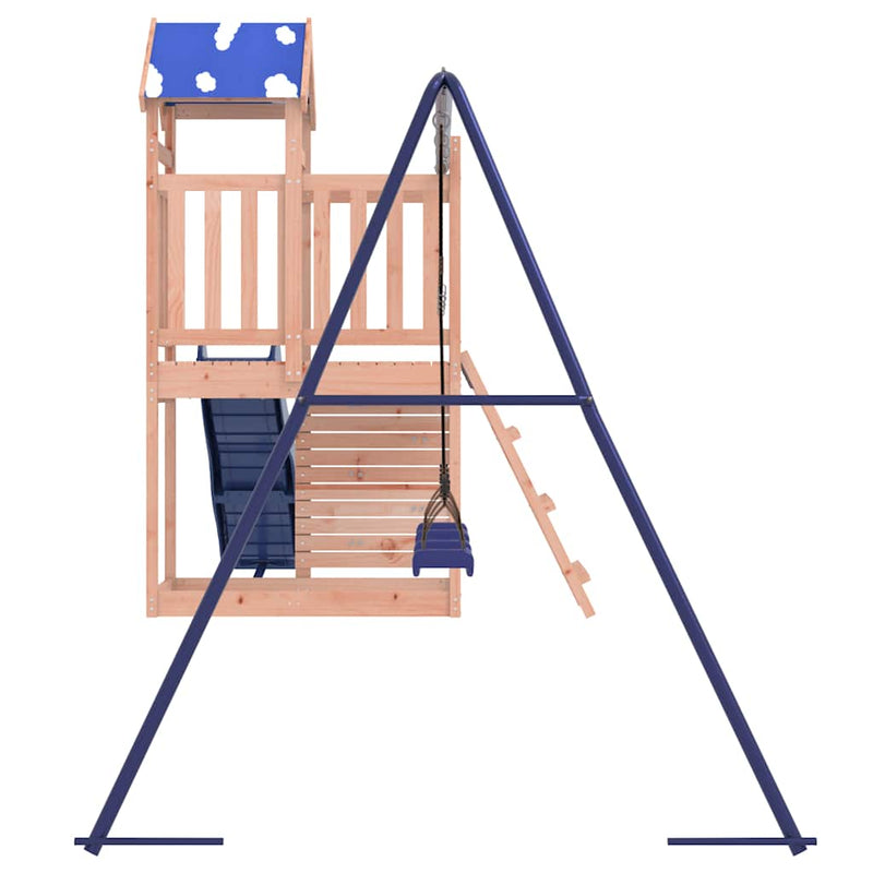 vidaXL tömör duglászfenyő kültéri játszószett