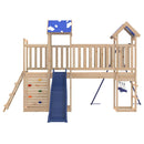 vidaXL tömör fenyőfa kültéri játszószett