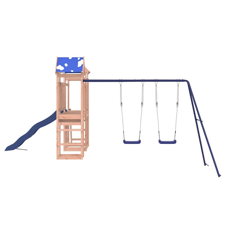 vidaXL tömör duglászfenyő kültéri játszószett