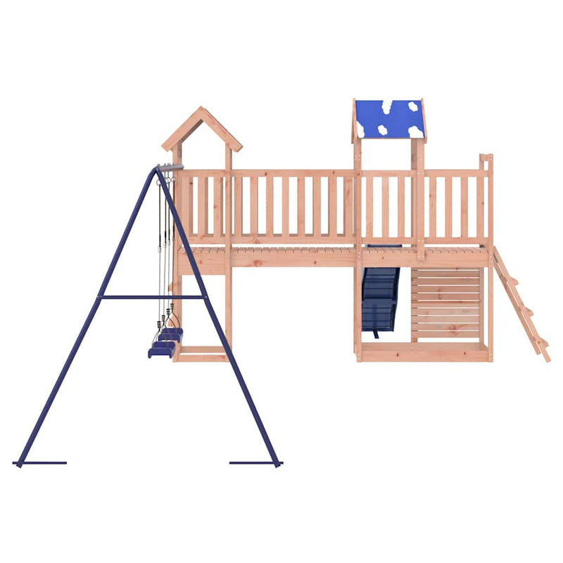 vidaXL tömör duglászfenyő kültéri játszószett