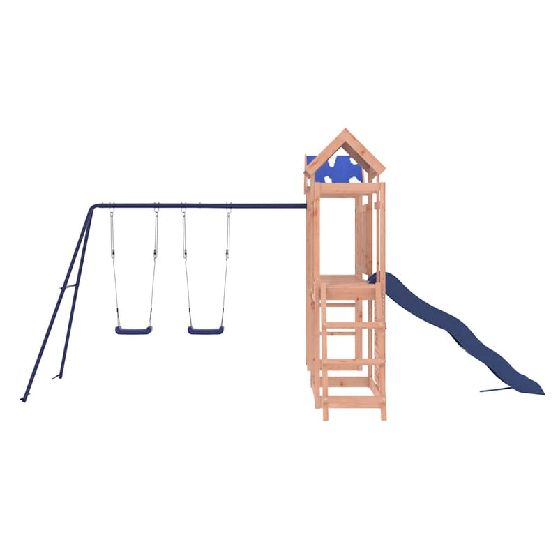 vidaXL tömör duglászfenyő kültéri játszószett