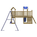 vidaXL impregnált fenyőfa kültéri játszószett