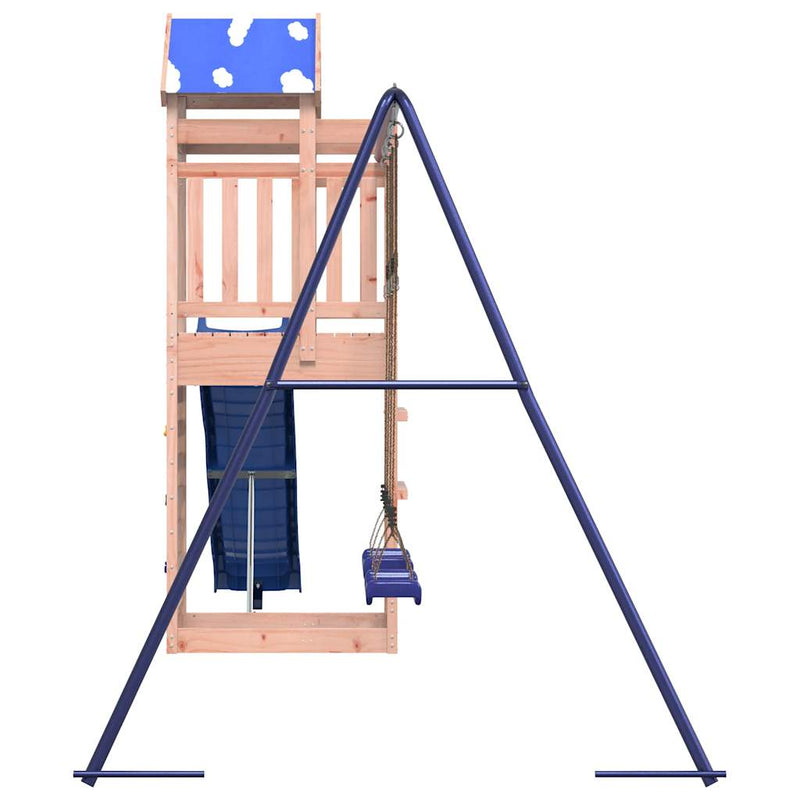 vidaXL tömör duglászfenyő kültéri játszószett