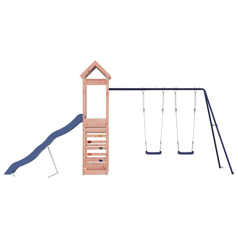 vidaXL tömör duglászfenyő kültéri játszószett