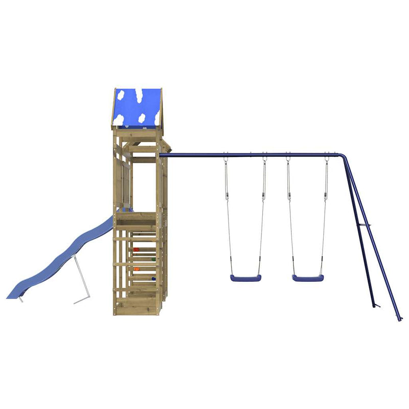 vidaXL impregnált fenyőfa kültéri játszószett