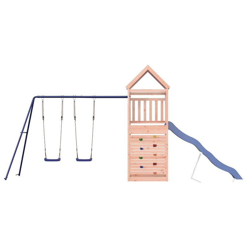 vidaXL tömör duglászfenyő kültéri játszószett