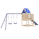 vidaXL tömör fenyőfa kültéri játszószett