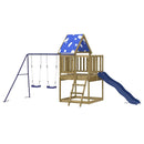 vidaXL impregnált fenyőfa kültéri játszószett