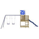 vidaXL impregnált fenyőfa kültéri játszószett