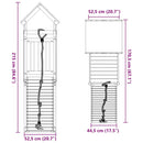 vidaXL tömör fenyőfa kültéri játszószett