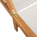 vidaXL 2 db szürke tömör akácfa és textilén napozóágy