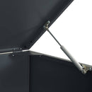 vidaXL antracit acél kerekes tároló 2 szemeteskukához 138x79x117 cm