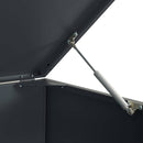 vidaXL antracit acél kerekes tároló 3 szemeteskukához 207x79x117 cm