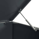 vidaXL antracit acél kerekes tároló 5 szemeteskukához 345x79x117 cm