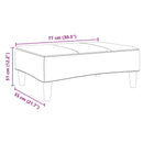 vidaXL sötétzöld bársony lábzsámoly 77x55x31 cm