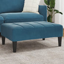 vidaXL kék bársony lábzsámoly 77x55x31 cm