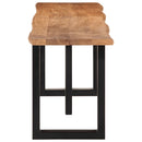 vidaXL tömör akácfa és acél pad 160 cm