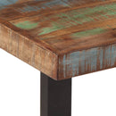 vidaXL tömör újrahasznosított fa és acél pad 160 cm