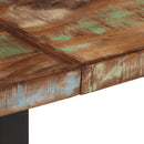 vidaXL tömör újrahasznosított fa és acél pad 160 cm